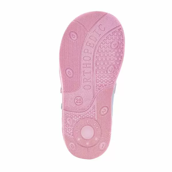 Детские сандалии ORTHOBOOM 27057-01 розово-серый