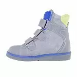 Детские ботинки ORTHOBOOM 81147-15 ярко-серый с синим фото 2