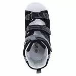Детские сандалии ORTHOBOOM 71057-03 ярко-черный с серым фото 6
