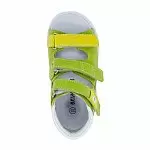 Детские сандалии ORTHOBOOM 27057-01 ярко-зеленый с лимонным фото 4