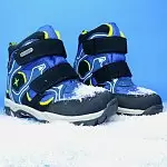 Детские ботинки ORTHOBOOM 81054-02 сине-черный с салатовым фото 2
