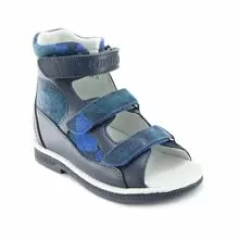 Кожаные детские сандалии ORTHOBOOM 71057-04 темно-синий фото 1