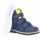 Детские ботинки ORTHOBOOM 81147-15 темно-синий с желтым фото 6