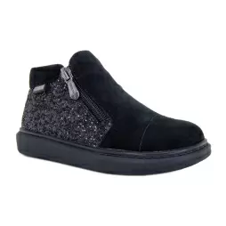 Детские ботинки ORTHOBOOM 81123-05 черный с серебром фото 1