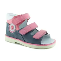 Детские сандалии ORTHOBOOM 25057-10 розовый с серым фото 1