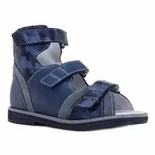 Кожаные детские сандалии ORTHOBOOM 71057-15 полуночно-синий фото 1