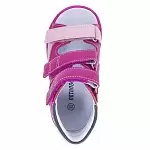 Детские сандалии ORTHOBOOM 25057-10 фуксия-розовый-серый фото 7