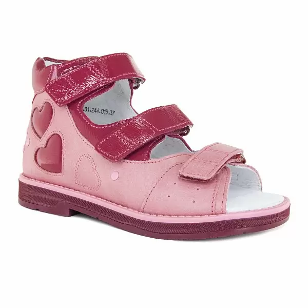 Детские сандалии ORTHOBOOM 43397-4 светло-розовый с бордо фото 1