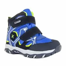 Непромокаемые детские ботинки ORTHOBOOM 81054-02 
сине-черный с салатовым фото 1