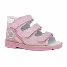 Детские сандалии ORTHOBOOM 43397-5 розовая пудра фото 1