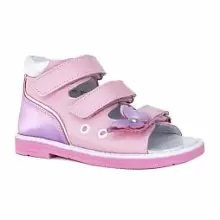 Ортопедические детские сандалии ORTHOBOOM 
27057-01 розовый металлик фото 1