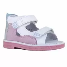 Ортопедические детские сандалии ORTHOBOOM 
47387-13 бело-розовый фото 1