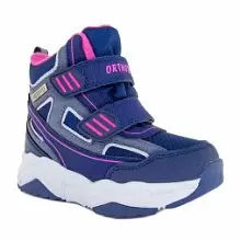 Непромокаемые детские ботинки ORTHOBOOM AIR 
80123-04 синий с розовым фото 1