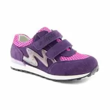 Кожаные детские кроссовки ORTHOBOOM 33057-02 фиолетовый 
с розовым фото 1