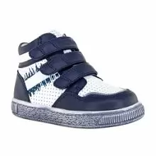 Детские ботинки ORTHOBOOM 80123-01 темно-синий 
с белым фото 1