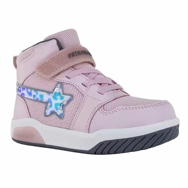 Детские кроссовки ORTHOBOOM 30247-16 розовый со звездой фото 1
