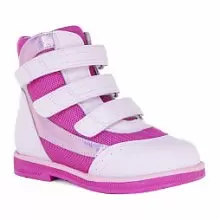 Ортопедические детские ботинки ORTHOBOOM 81147-16 
нежно-розовый с фуксией фото 1