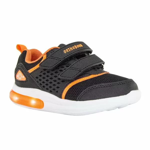 Детские кроссовки ORTHOBOOM 30247-14 черный с оранжевым фото 1