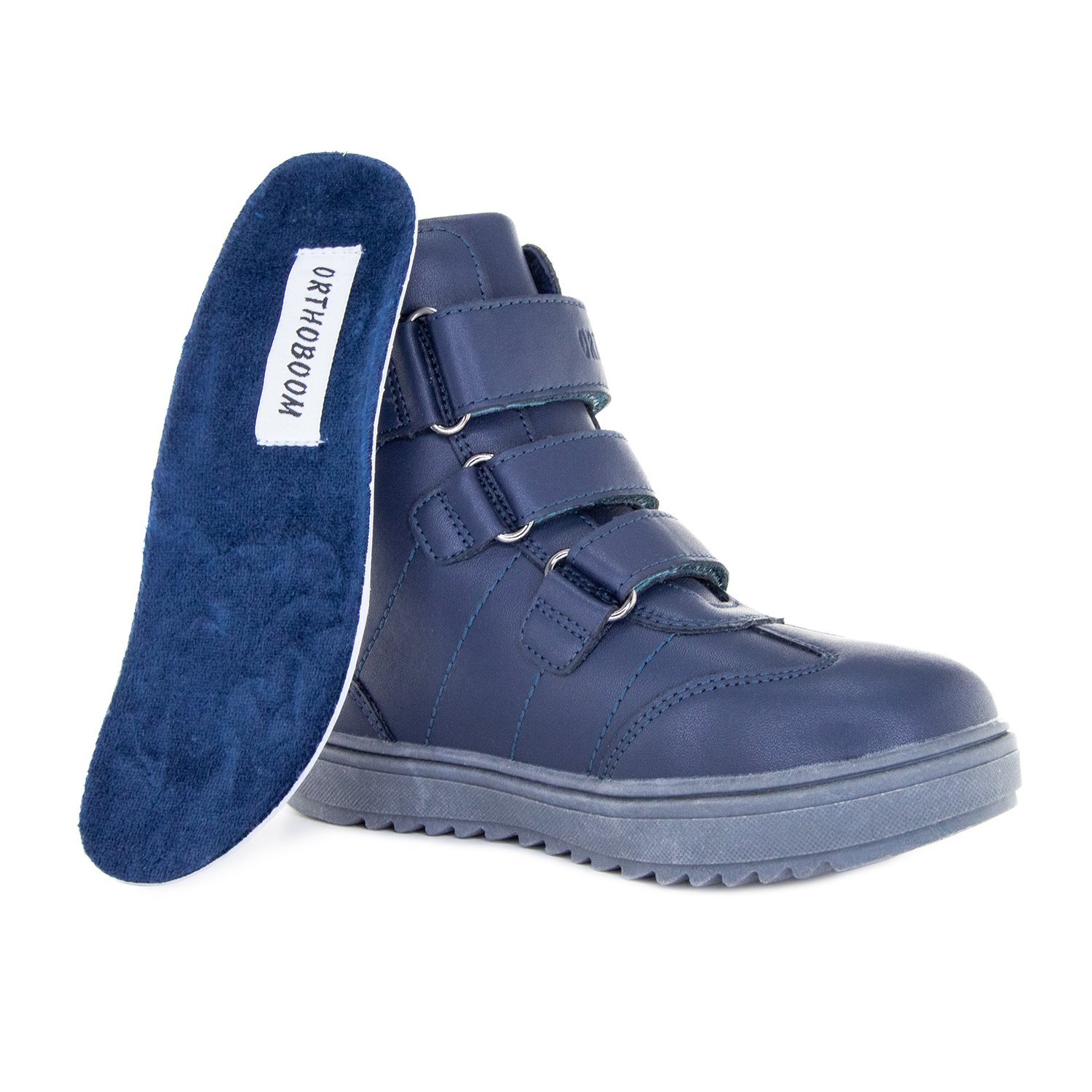 Детские ботинки ORTHOBOOM 81145-13 глубокий синий