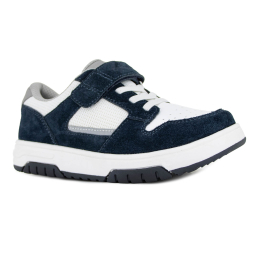 Детские кроссовки Orthoboom 33054-03 синий бархат с белым фото 1