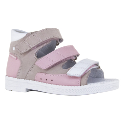 Детские сандалии Orthoboom 27057-01 капучино с розовым фото 1