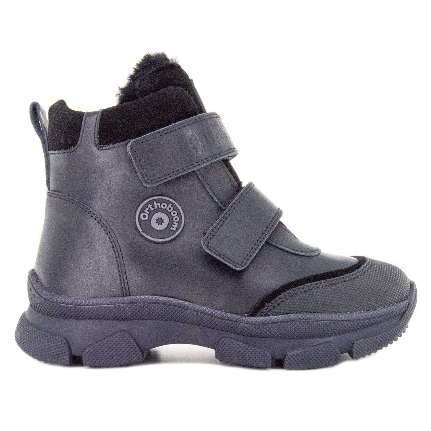 Детские ботинки ORTHOBOOM 88123-43 мерцающий черный