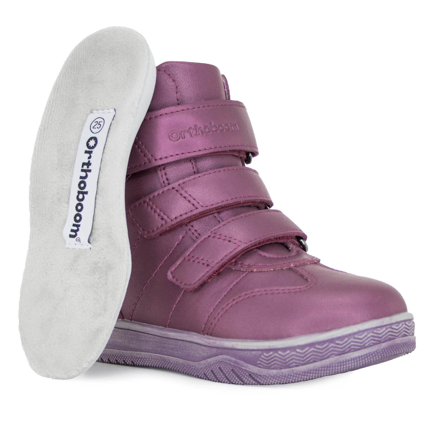 Детские ботинки Orthoboom 81145-13 ежевичный фото 4