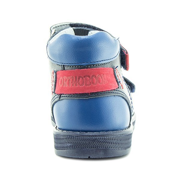Детские сандалии ORTHOBOOM 25057-10 темно-синий с красным