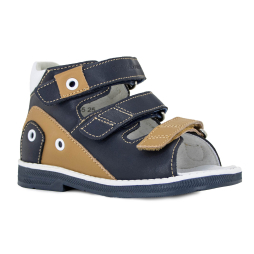 Детские сандалии Orthoboom 43397-5 темно-синий с коричневым фото 1