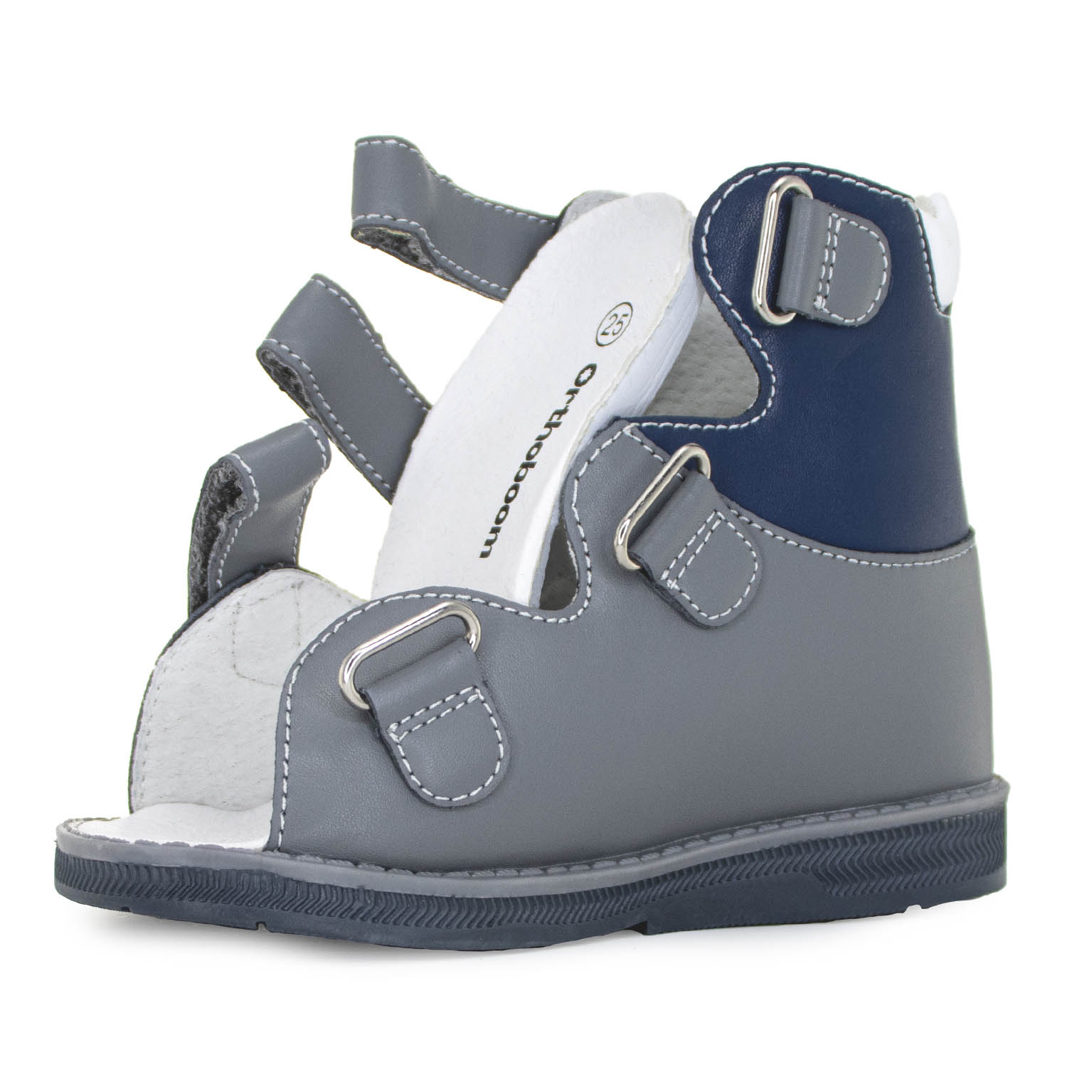 Детские сандалии Orthoboom 71597-33 серо-голубой фото 4