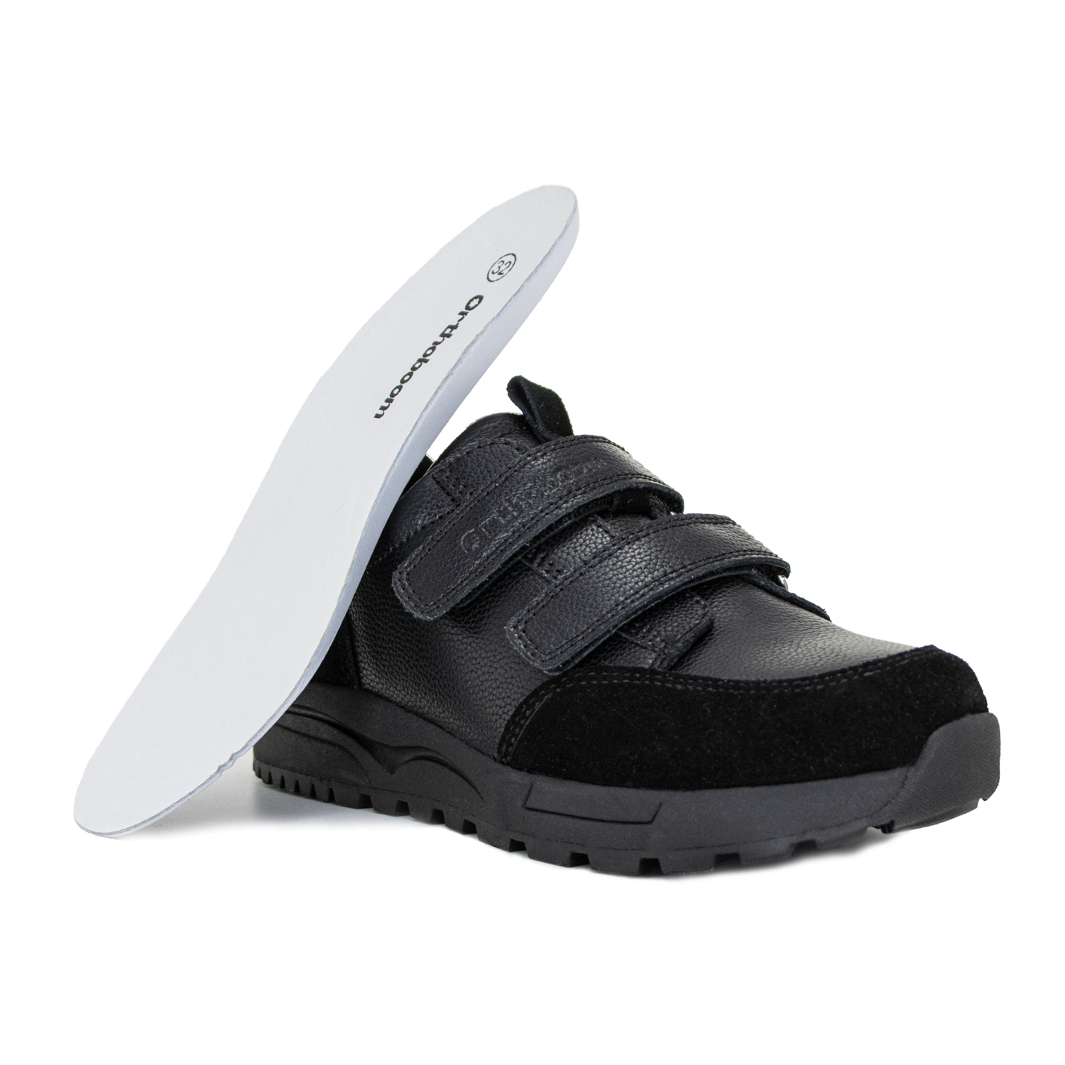 Детские полуботинки Orthoboom 97057-05 черный бархат фото 4