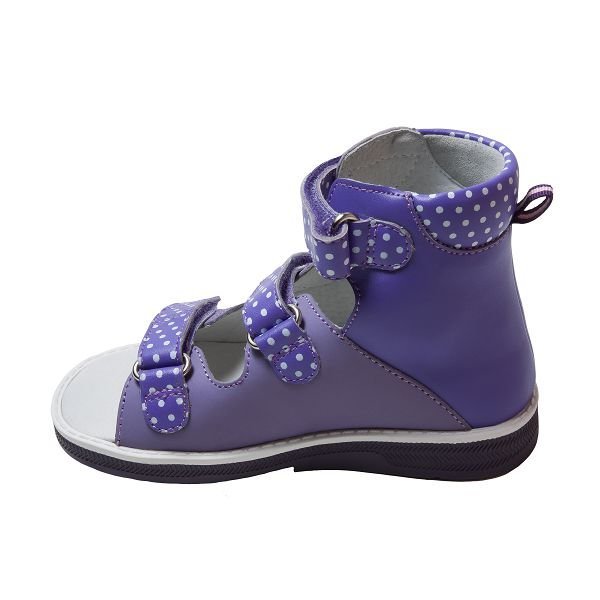Детские сандалии ORTHOBOOM 71497-1 фиолетовый с горошком
