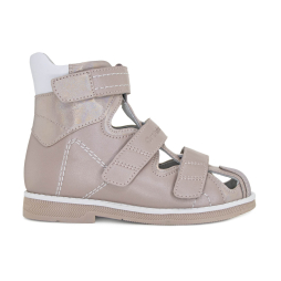 Детские ботинки летние Orthoboom 81057-02 пыльно-розовый с перламутром фото 1