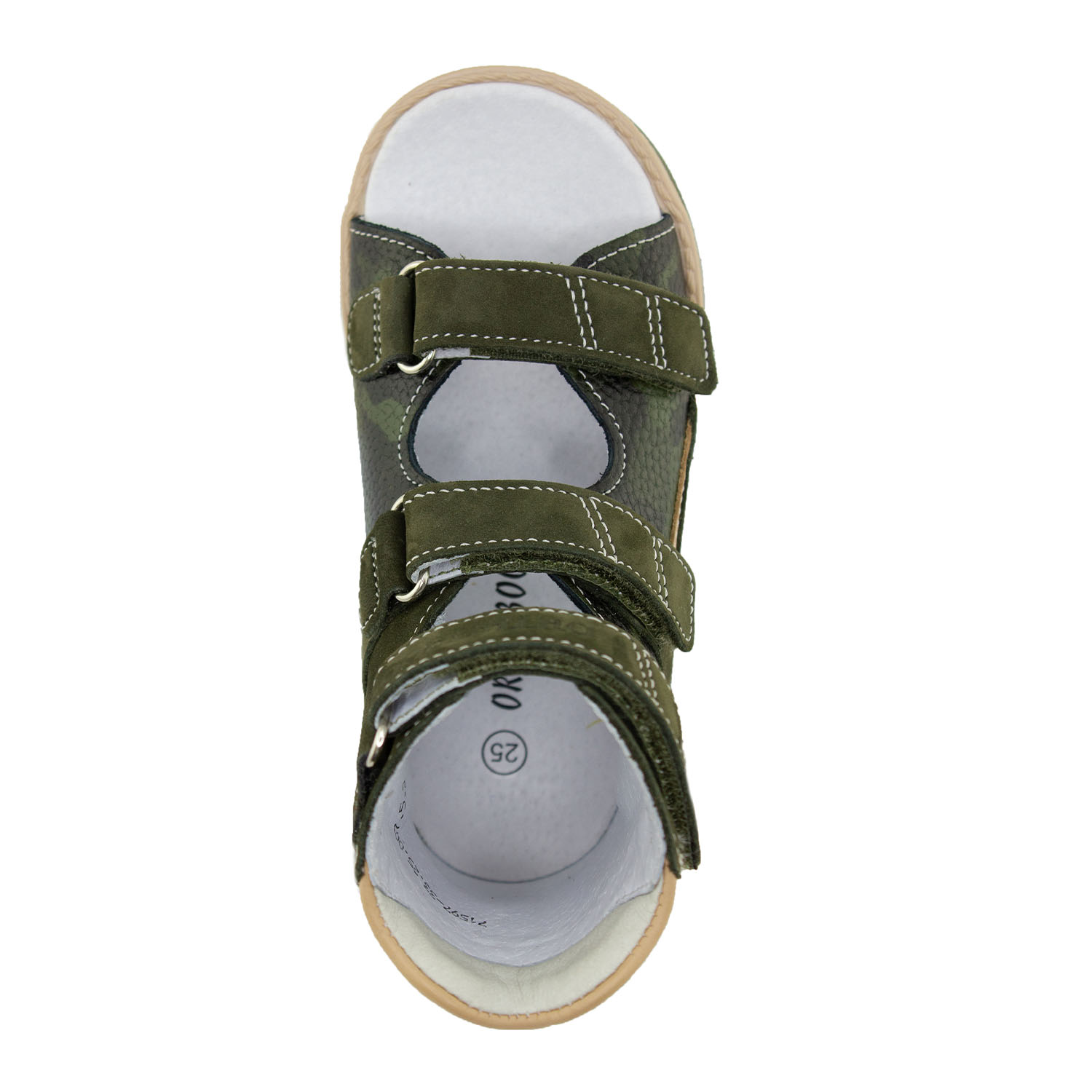 Детские сандалии Orthoboom 71597-33 болотный милитари фото 4
