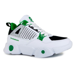 Кроссовки Orthoboom 30247-17 бело-черный с малахитовым фото 1