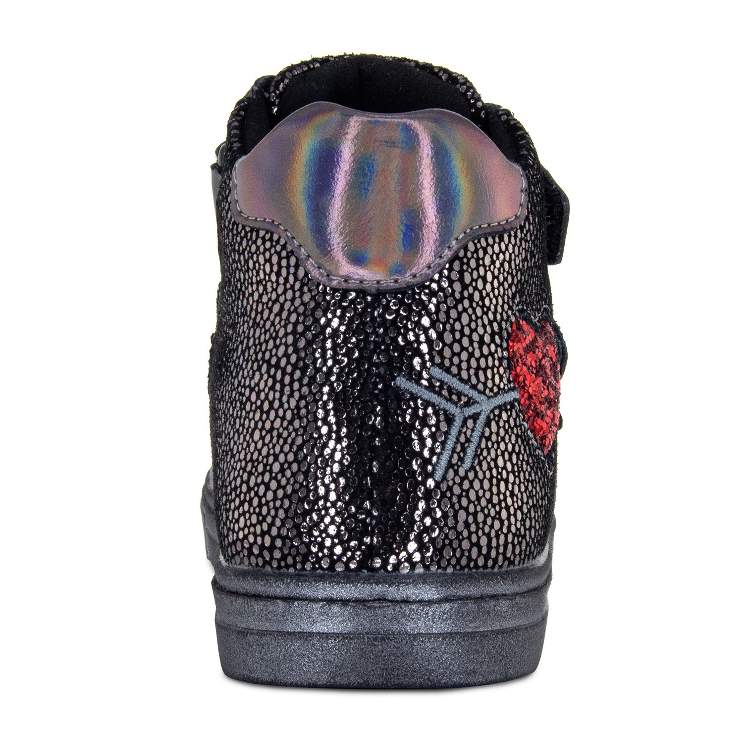 Детские ботинки ORTHOBOOM 87056-01 черный с серебром