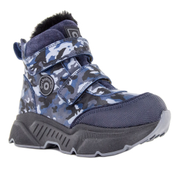 Детские ботинки Orthoboom 88123-42 сине-стальной камуфляж фото 1