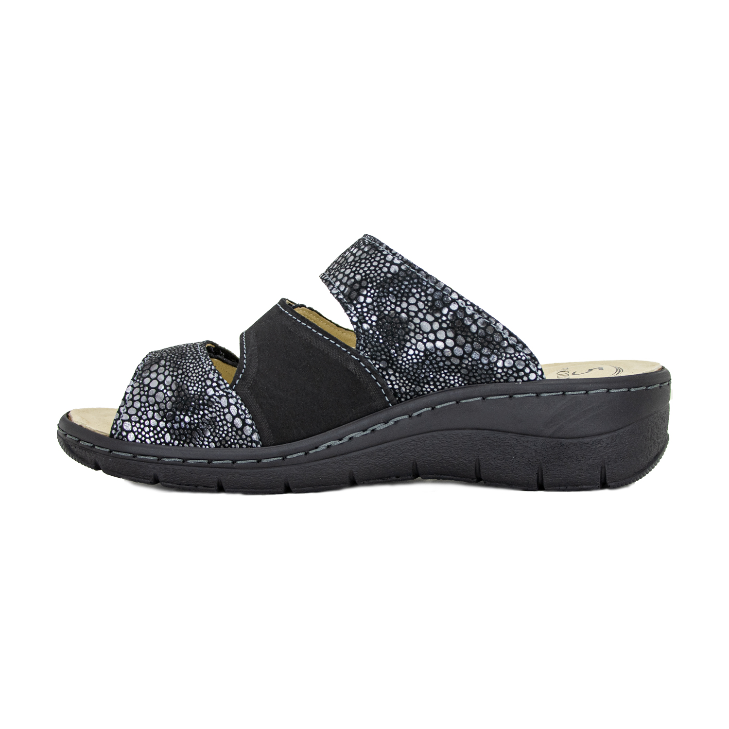 Женские сабо 20057-02 ярко-черный фото 3