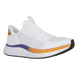 Кроссовки 37245-12 светло-серый с оранжевым фото 1