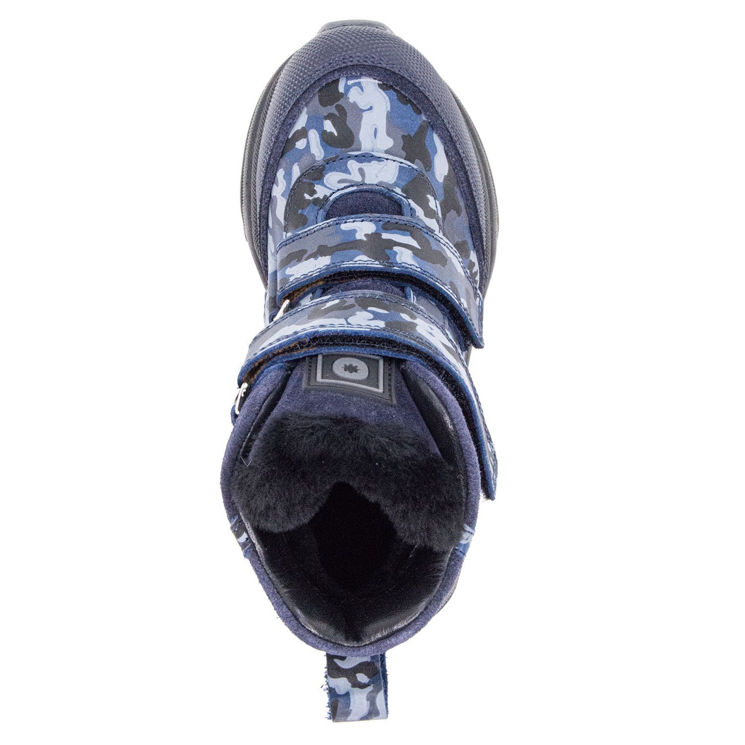 Детские ботинки ORTHOBOOM 88123-42 сине-стальной камуфляж
