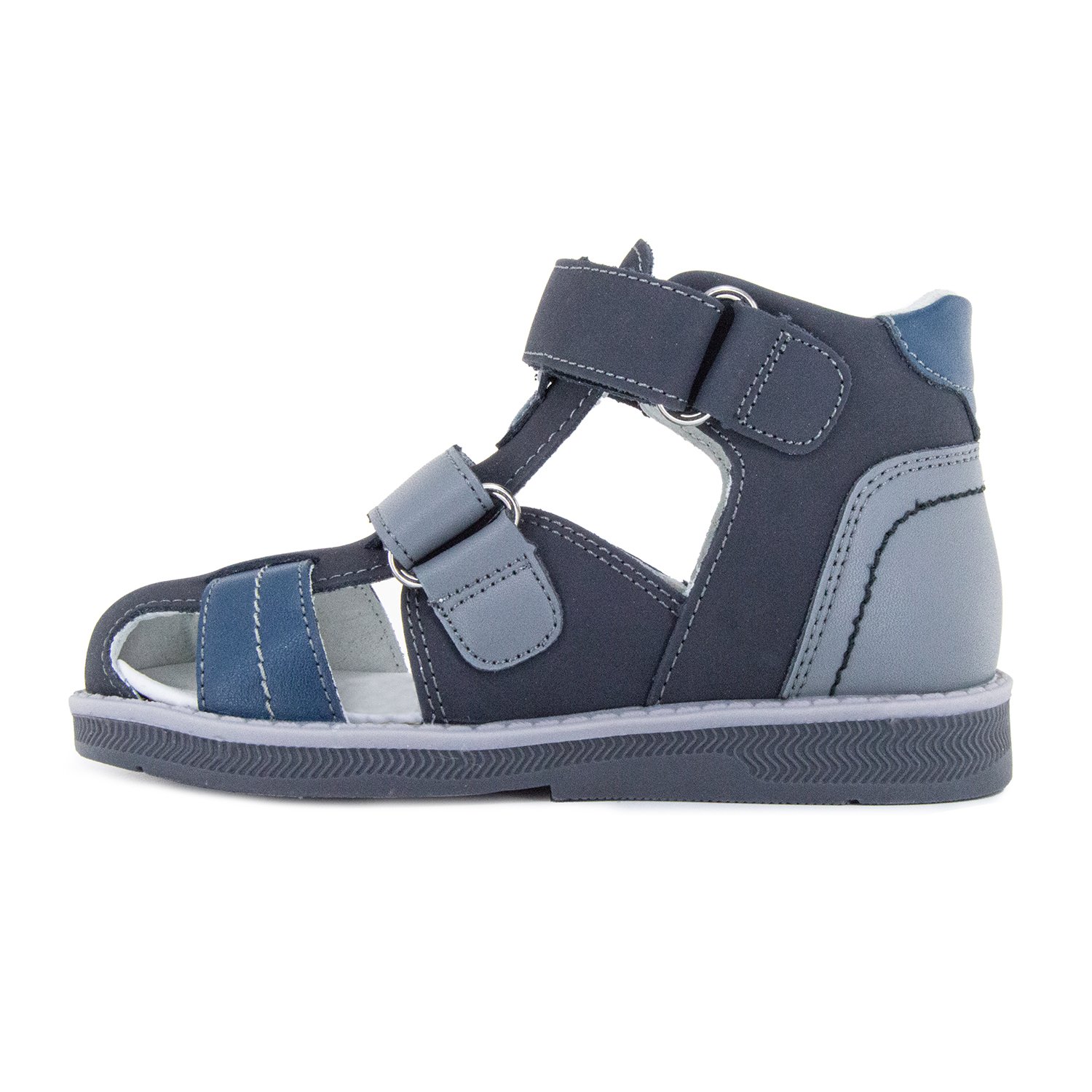 Детские сандалии ORTHOBOOM 25057-08 темно-синий-серый