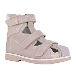 Детские ботинки летние Orthoboom 81057-02 пыльно-розовый с перламутром