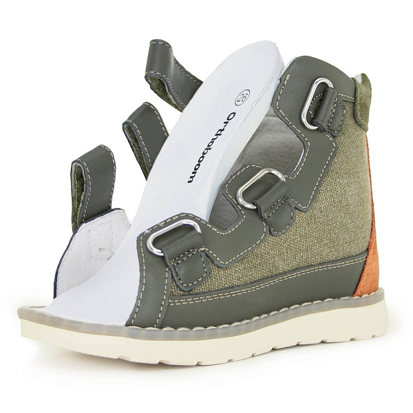 Детские антиварусные сандалии Orthoboom 71057-10 травяной деним