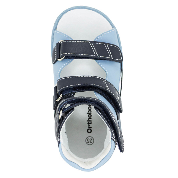 Детские сандалии Orthoboom 71597-33 темно-синий-голубой-белый