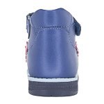 Детские туфли ORTHOBOOM 43057-03 голубой с розовыми цветами фото 3