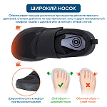 Ортопедические Полуботинки Orthoboom 97057-02 черный бархат фото 2