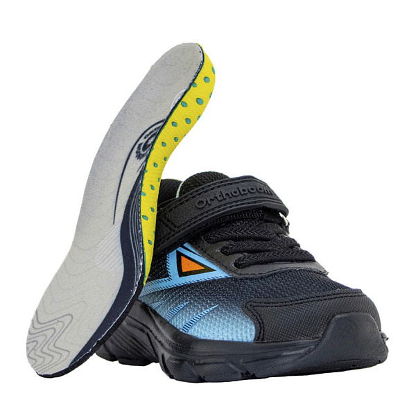 Детские кроссовки Orthoboom 30223-04 черный с голубым