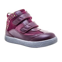 Ортопедические детские кеды Orthoboom 87054-02 
темно-алый с принтом фото 1