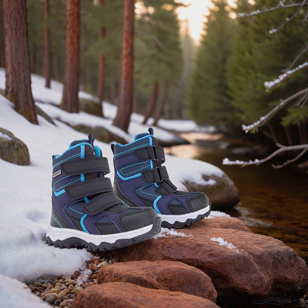 Детские полусапожки Orthoboom 67055-01 лазурно-синий топаз