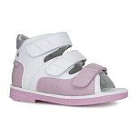 Детские сандалии Orthoboom 27057-13 королевский розовый с белым